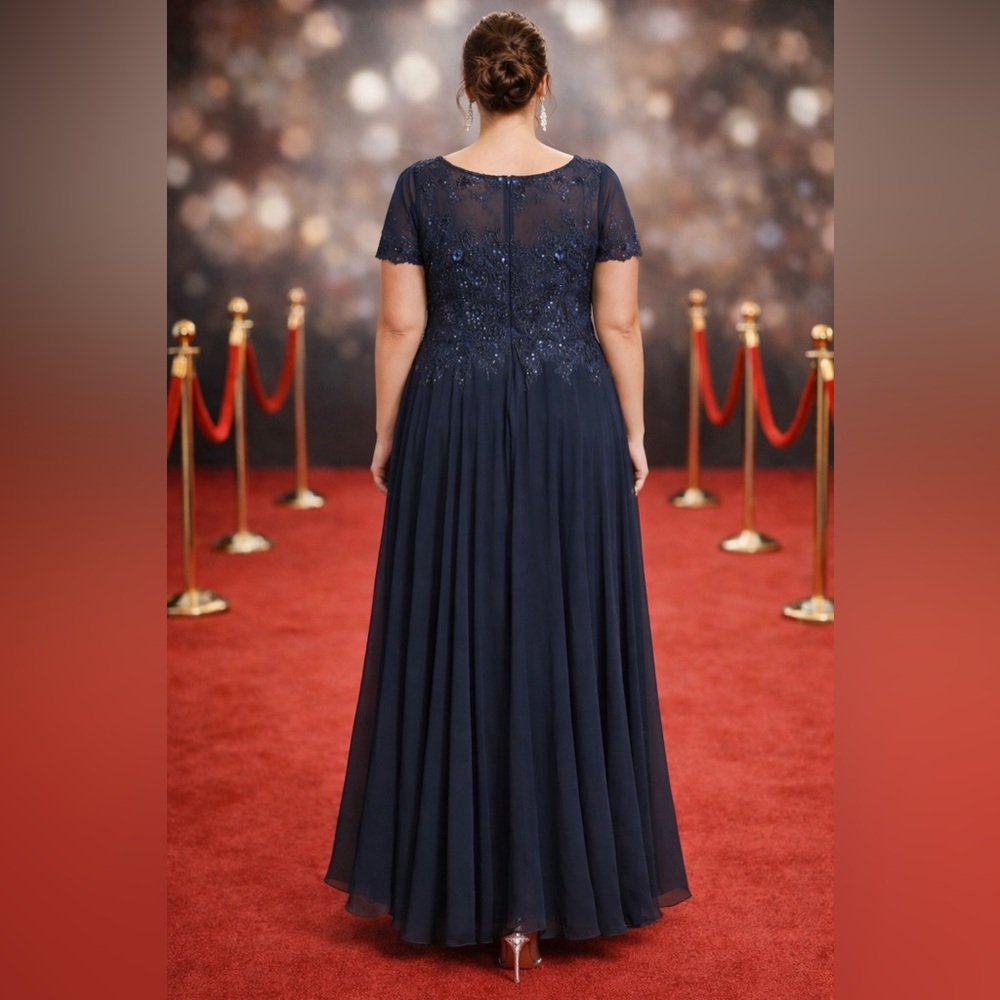 Nordstrom Navy Maxi Dress - Picture 2 of 10